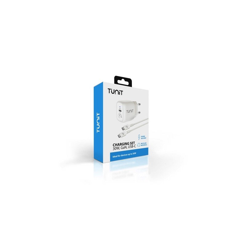 Charging set | alimentatore 30W + cavo \\ USB-C - Realizzati con materiali riciclati