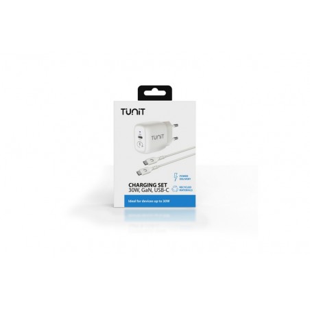 Charging set | alimentatore 30W + cavo \\ USB-C - Realizzati con materiali riciclati